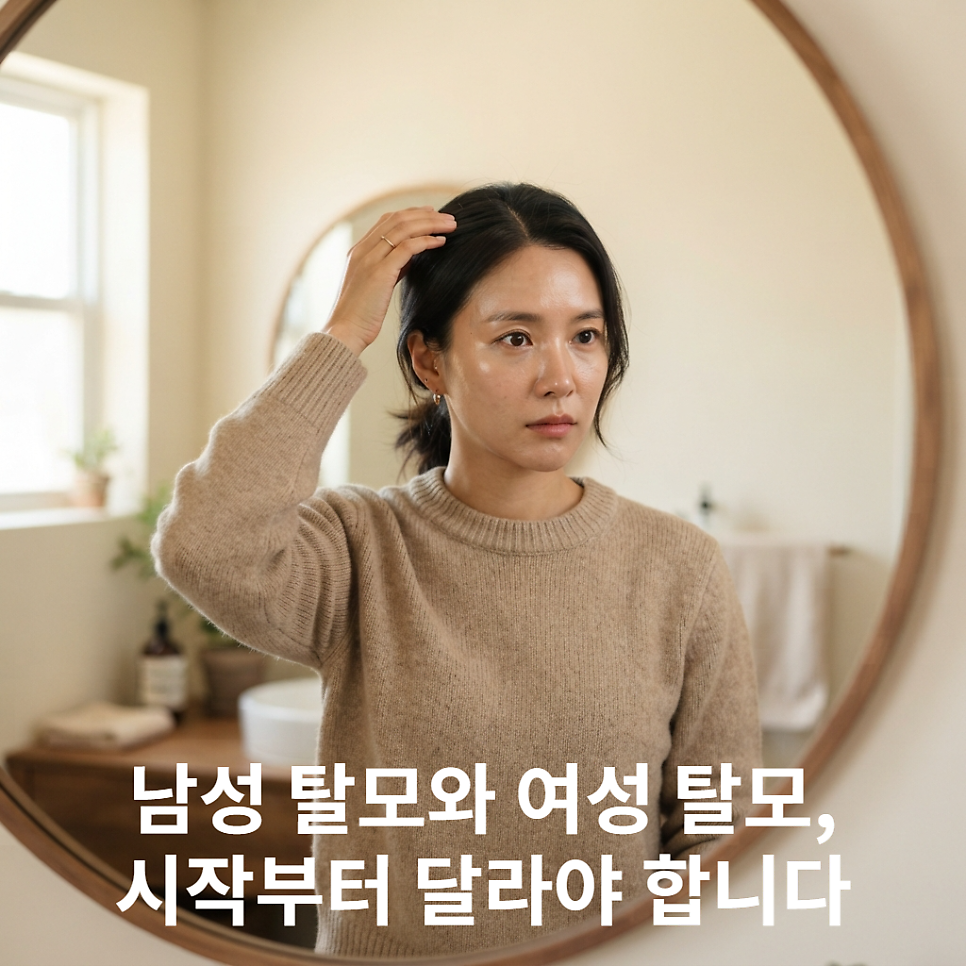수원탈모병원, 여성과 남성 탈모 치료 방법은 달라요